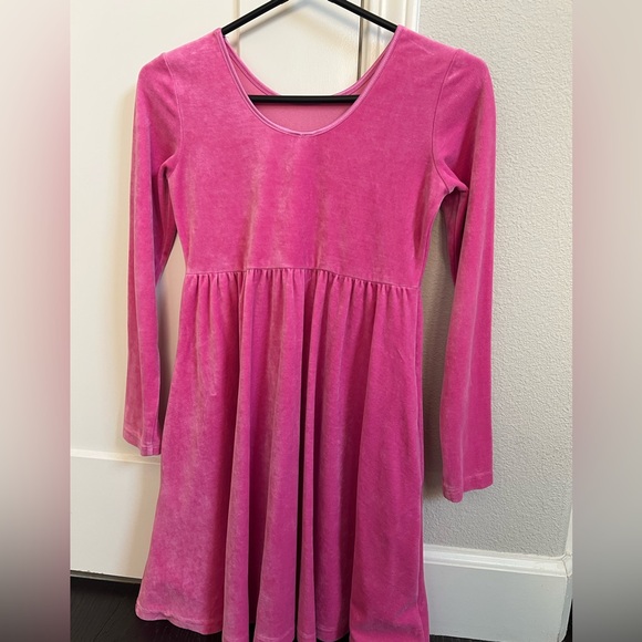 Pink Velour dress - Picture 2 of 3